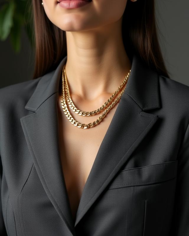 Office Chic necklace layer